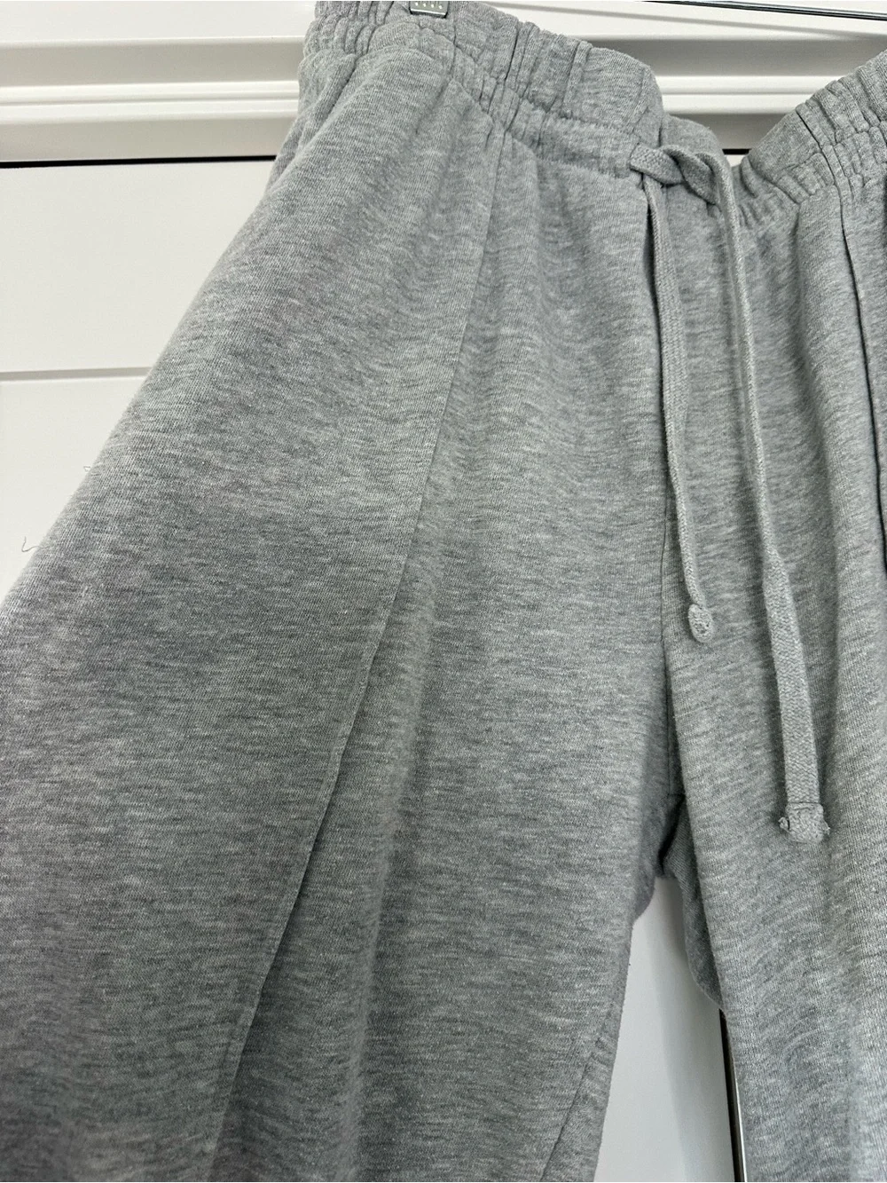 Treasure & Bond Light Gray Wide-Leg Knit Joggers - Picture 2 of 5